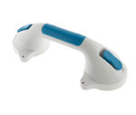 Suction Cup Grab Bar 12" - With Safety Indicator - For Bathtubs, Showers, Toilets - Safety Grip Hand Rail Assist Bar