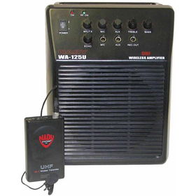 Single-Channel UHF Wireless Portable PA System With Lavaliere Microphone - 800.200MHz