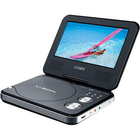 7" Widescreen Portable DVD Player With Swivel Screen