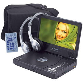8" Portable Slim Line DVD Player Package System