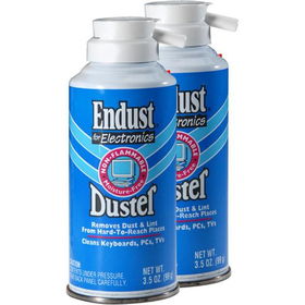 Non-Flammable Air Duster With Bitterant - 2 Pack