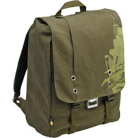 17" Green Canvas Notebook Backpackgreen 