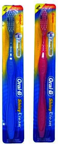 Oral B Toothbrush Shiny Clean #40 Regular Soft Case Pack 12
