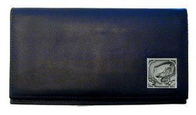 Deluxe Leather Checkbook Cover - Salmonleather 