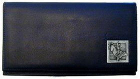 Deluxe Leather Checkbook Cover - Bull Riderleather 