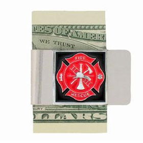Large Fire Fighter Money Clipfire 