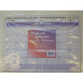 2011 8 x 11 Blank Wall Calendar Case Pack 96blank 