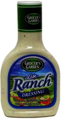 Grocer's Garden Lite Ranch Salad Dressing Case Pack 12grocer 