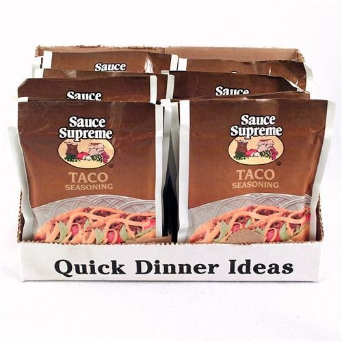 Sauce Supreme Taco Seasoning Mix Case Pack 24