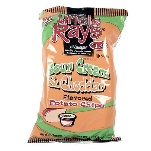 Uncle Ray's Sour Cream & Cheddar Potato Chips Case Pack 12