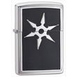 Brushed Chrome, 6 Point Throwing Star