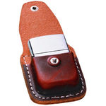 Leather Lighter Pouch w/Clip, Brown