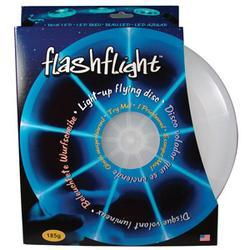 LED and Fiber Optics Illuminated Flying Disc, Blueled 