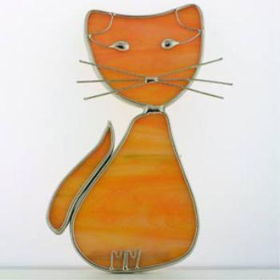 Stained Glass Cat Night Light with Switch Case Pack 12stained 