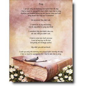 Personalized Prints - Pray Poem Case Pack 10personalized 