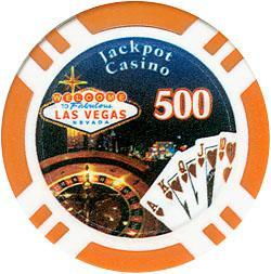 100 Jackpot Casino Clay Poker Chips - $500
