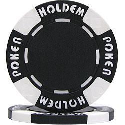 100 Suit Holdem Poker Chips - Blacksuit 