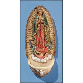 Our Lady of Guadalupe Holy Water Font Case Pack 8