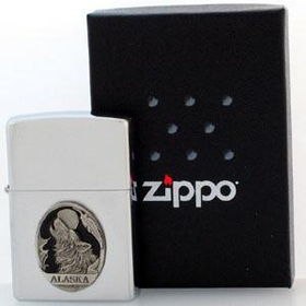 Zippo Lighter - Alaska Howling Wolfzippo 