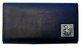 Deluxe Leather Checkbook Cover - Rearing Horseleather 