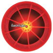 Mini LED and Fiber Optics Illuminated Flying Disc, Red
