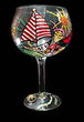 Caribbean Excitement Design - Hand Painted - Grande Goblet - 17.5 oz..