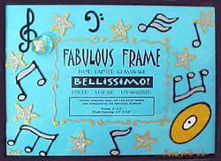 Musical Stars Design - Hand Painted - Frame - 5"x7" - Rectangle Photo Openingmusical 