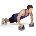 Pushup Rotating Handles - Non Slip Grip & Swivel Base for Home Push Up & Core Workout - Strength Exercise Equipment Bars