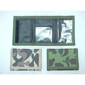 Camouflage Nylon Velcro Wallet Case Pack 144