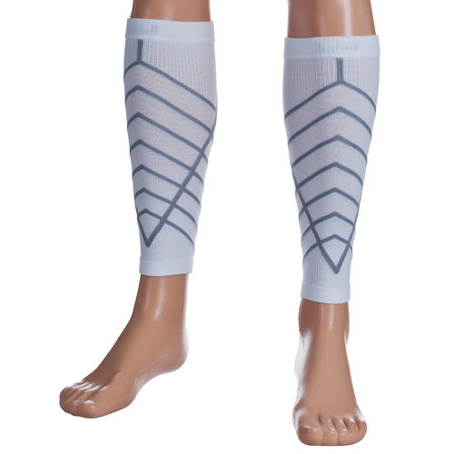 Remedy&#8482; Calf Compression Running Sleeve Socks Small White