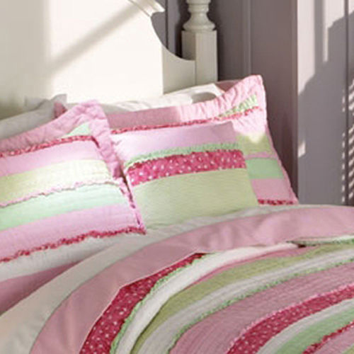 Annas Ruffle Pink Pillow