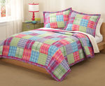 Kelsey Pink Full / Queen Quilt with 2 Shams
