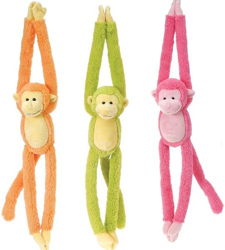 20"" 3 Assorted Color Long Legged Monkeys Case Pack 24