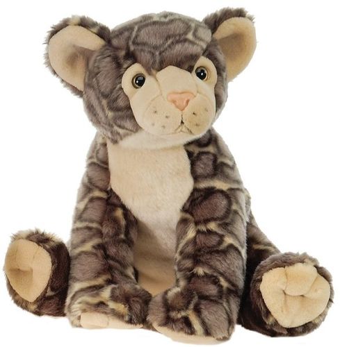 Lazybeans - 10"" Sitting Clouded Leopard Case Pack 12