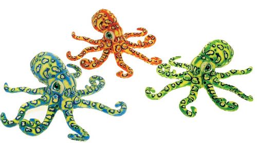 17"" 3 Assorted Color Octopus Case Pack 12