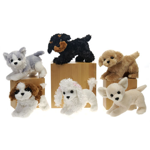 8"" 6 Assorted Laydown Dogs Case Pack 36
