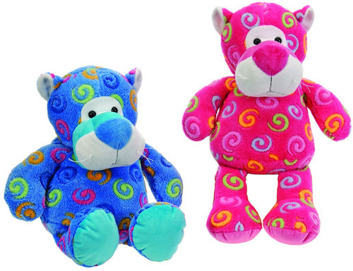 18"" 2 Assorted Color Swirl Cuddle Tigers Case Pack 12
