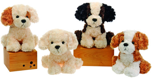 10"" 4 Assorted Sitting Stuffed Dogs Case Pack 24