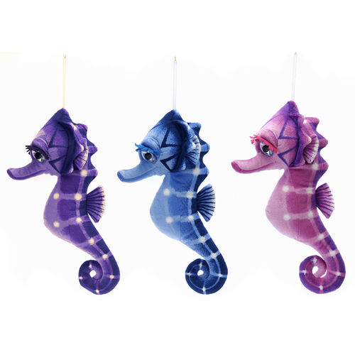 15"" 3 Assorted Color Big Eyed Seahorses Case Pack 24