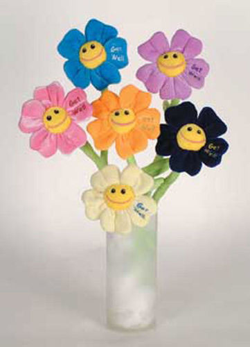 18"" 6 Assorted Get Well Flowers Case Pack 48