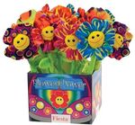 18"" 6 Asst. Color Flowers In Display Box Case Pack 48