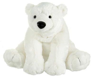 13"" Sitting Bean Bag Polar Bear Case Pack 12