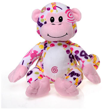 Fiesta Sweets - 10"" Pink N' Purple Candy-Monkey Case Pack 15