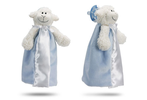 First Friends Blue Lamb With Pacifier - The Friendly Pacifier