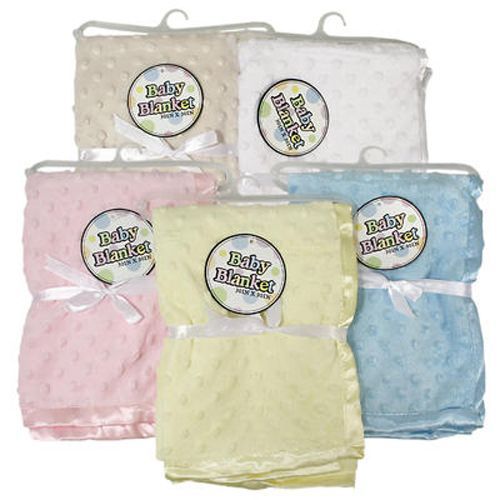 Baby Blanket 30x30 Inches Embossed Case Pack 48