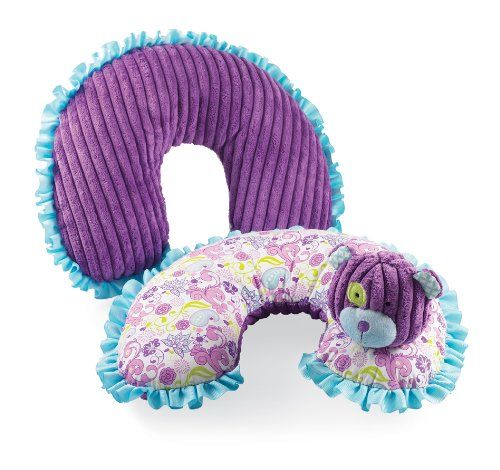 Baby Buds Bear Floral Neck Travel Pillow by Mud Pie