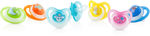 2-Pack 6 months + Ortho Pacifiers with Glow in the Dark Handle and Printed Knob Case Pack 24