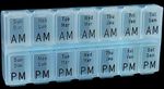 Weekly AM/PM Pill Organizer- Medium Case Pack 100