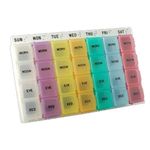Medium, Color Coded Weekly Medication Organizer Case Pack 12