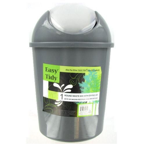 Pl. Trash Can Rd. W/ Swing Case Pack 36